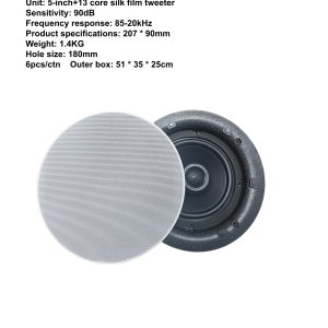 High Quality Professional 30w Smart Ceiling Speaker Coaxial Speake